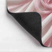 Roze linten met witte tule muismat (Hoek)