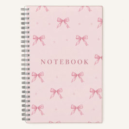 Roze linten notitieboek – A5 gestippeld journaal