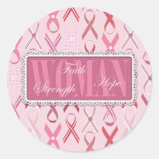 Roze linten Sticker