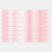 Roze linten strik bruidsdouche inpakpapier vel (Voorkant 3)