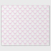 Roze linten strikken cadeaupapier (Vlak)