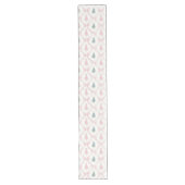 Roze linten tafel runner lange tafelloper (Voorkant)