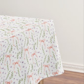 Roze linten tafelkleed (Voorbeeld)