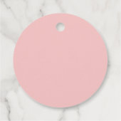 Roze lintfleslabels bedankjes labels (Achterkant)