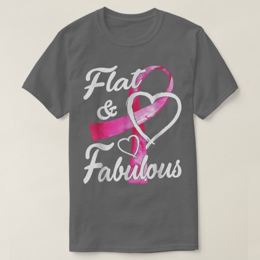 Roze lintfolie en Fabulous Breast Cancer waren T-shirt (Design voorkant)