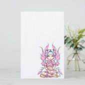 "Roze linthaar" Briefpapier (Staand voorkant)