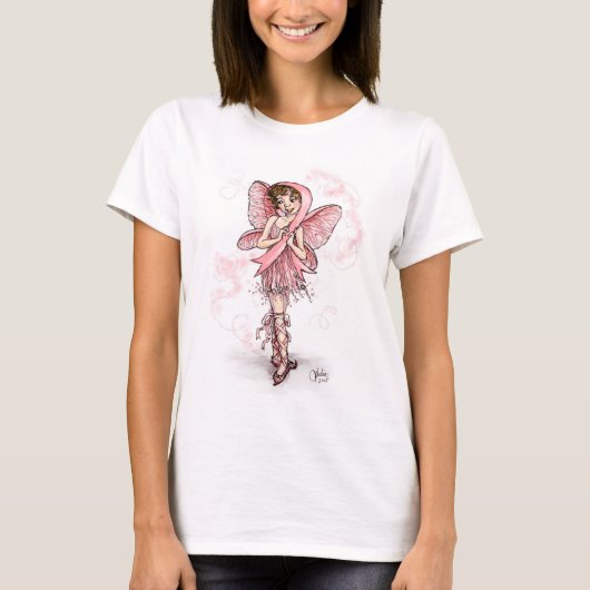 Roze linthaar T-Shirt (Voorkant)