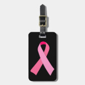 Roze lintje bagagelabel (Voorkant verticaal)