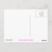 Roze lintje briefkaart (Achterkant)