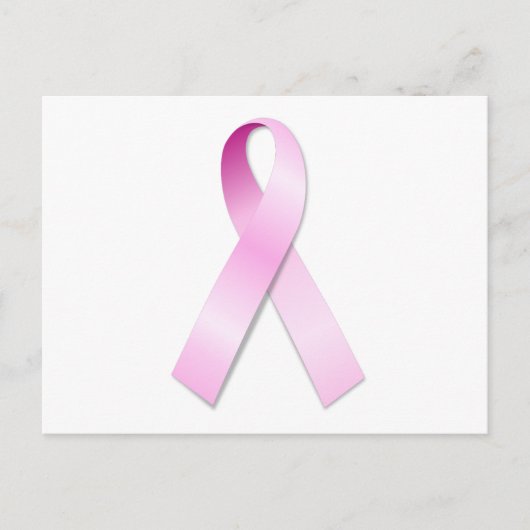 Roze lintje briefkaart (Voorkant)