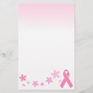 Roze lintje briefpapier