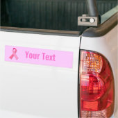 Roze lintje bumpersticker (Op Truck)