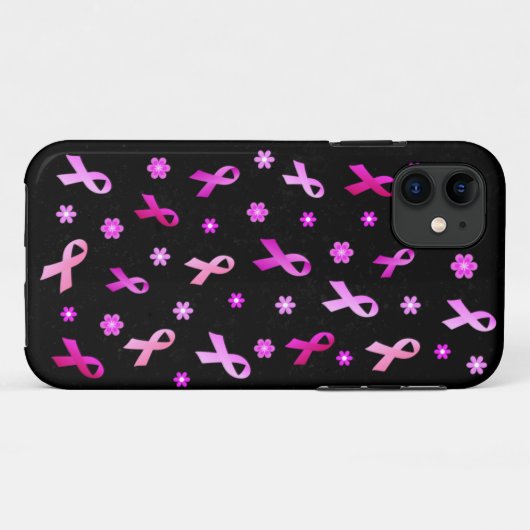 Roze lintje Case-Mate iPhone case (Achterkant (horizontaal))