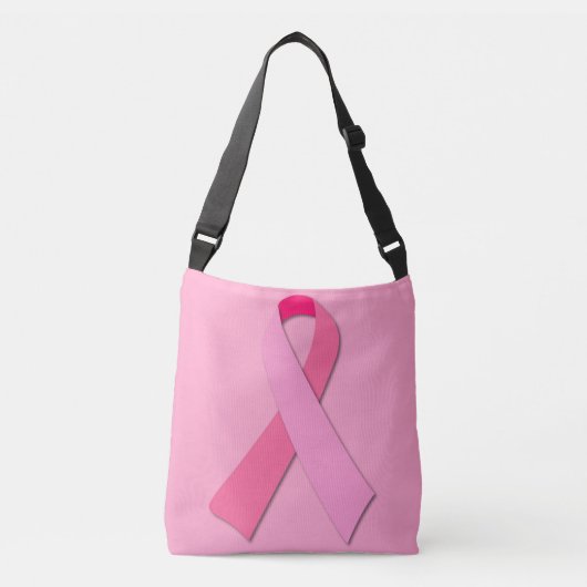 Roze lintje crossbody tas (Voorkant)