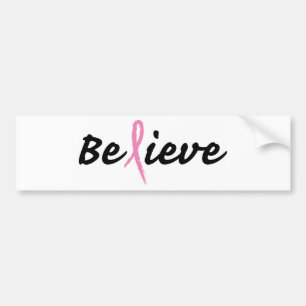 Roze lintje: Geloof Bumpersticker