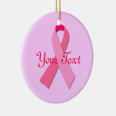 Roze lintje keramisch ornament (Rechts)