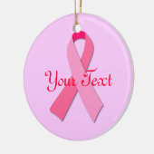 Roze lintje keramisch ornament (Links)