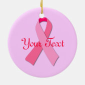 Roze lintje keramisch ornament (Achterkant)