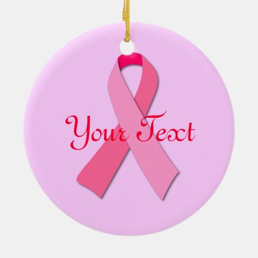 Roze lintje keramisch ornament (Achterkant)