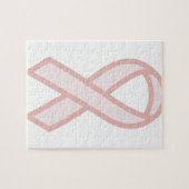 Roze lintje legpuzzel (Horizontaal)