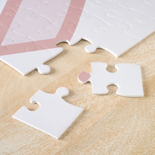 Roze lintje legpuzzel (Zijkant)