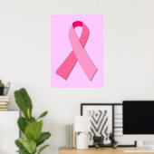 Roze lintje poster (Thuiskantoor)