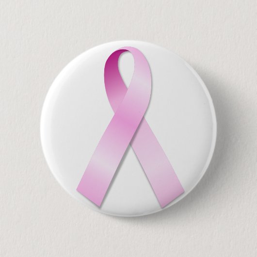 Roze lintje ronde button 5,7 cm (Voorkant)
