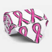 Roze lintje stropdas (Opgerold)