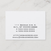 Roze lintje visitekaartje (Achterkant)