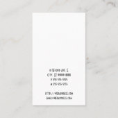 Roze lintje visitekaartje (Achterkant)