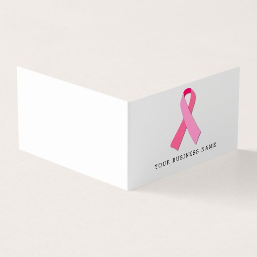 Roze lintje visitekaartje (Buitenkant)