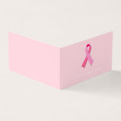 Roze lintje visitekaartje (Buitenkant)