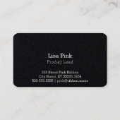 Roze lintje visitekaartje (Achterkant)