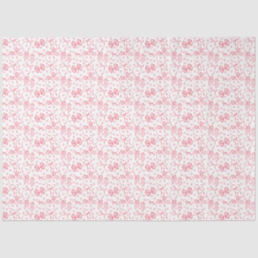 Roze lintjes & stippen tissuepapier (Voorkant)