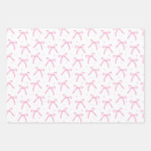 Roze lintjes verjaardagsfeest bruiloft inpakpapier vel (Voorkant)