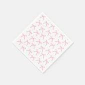 Roze lintjes verjaardagsfeestje bruiloft servet (Hoek)