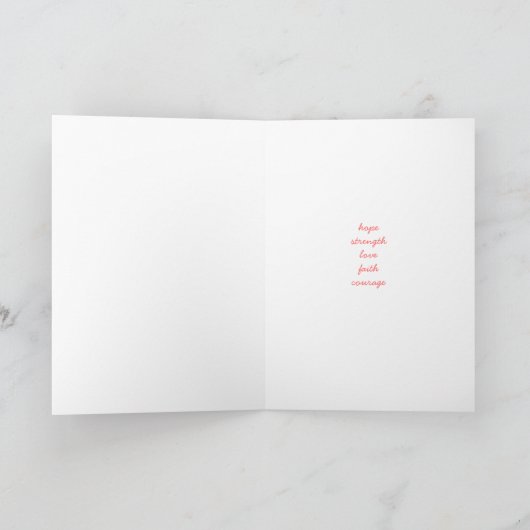 Roze lintkaart kaart (Binnen)