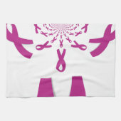 Roze lintkankerzorg Pas Product aan Theedoek (Horizontaal)