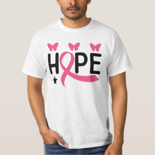 Roze lintlint-strijder-baarmoederhalskanker  t-shirt