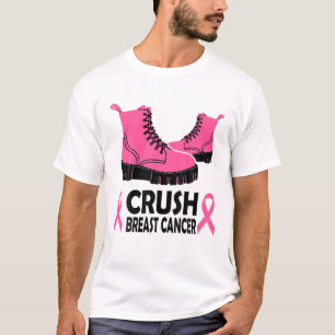Roze lintlintlintschoenen voor snelle borstkanker t-shirt