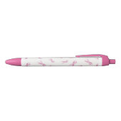 Roze lintpen zwarte inkt pen (Bovenkant)