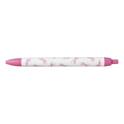 Roze lintpen zwarte inkt pen (Voorkant)