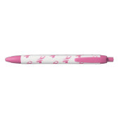 Roze lintpen, zwarte inkt zwarte inkt pen (Achterkant)