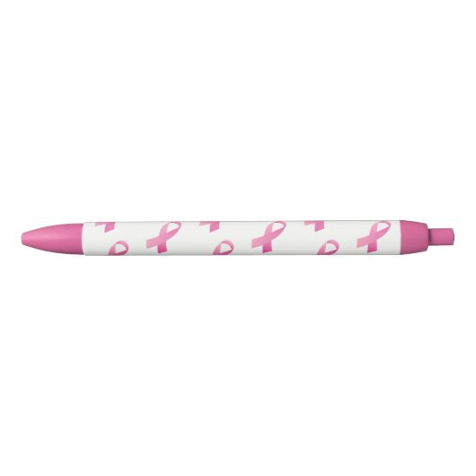 Roze lintpen, zwarte inkt zwarte inkt pen (Voorkant)