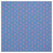 Roze lintS blauw Stof (Swatch)