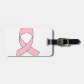 Roze linttekening bagagelabel (Voorkant horizontaal)