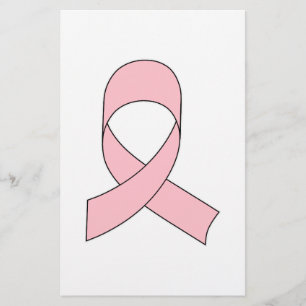 Roze linttekening briefpapier