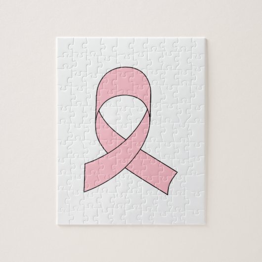 Roze linttekening legpuzzel (Verticaal)