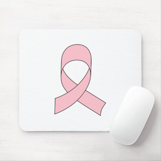 Roze linttekening muismat (Met muis)