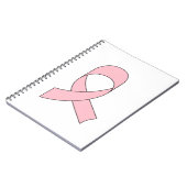 Roze linttekening notitieboek (Linkerzijde)